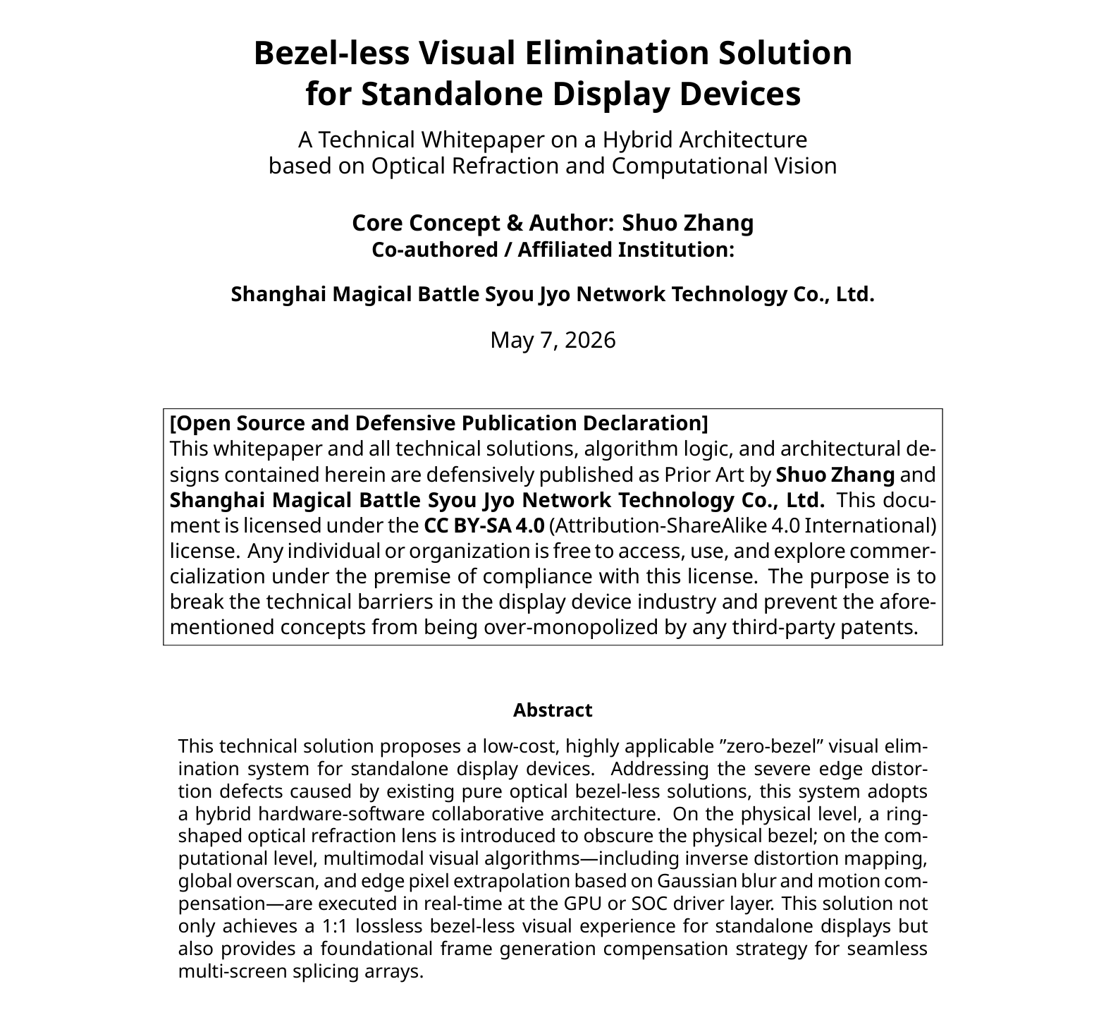 Bezel-less Display Whitepaper Preview