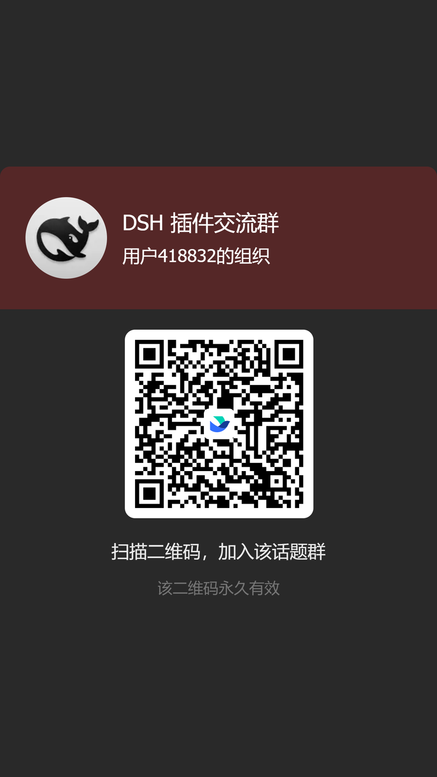 DSH 插件交流群 飞书群二维码