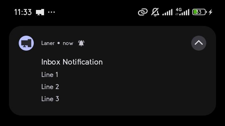 Inbox Notification sample