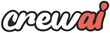 Logo of crewAI, two people rowing on a boat