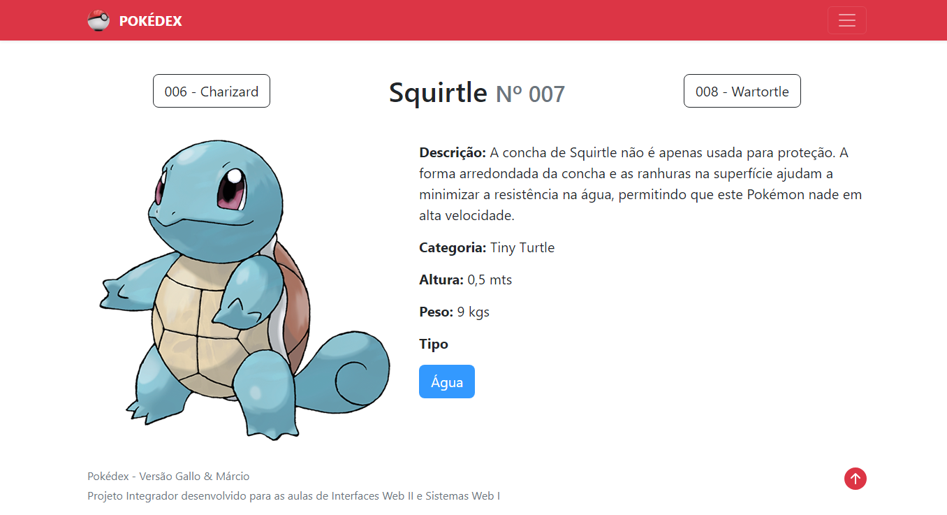 Página de pokemon