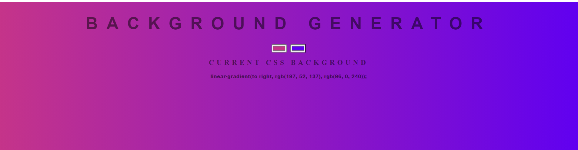 Background Generator