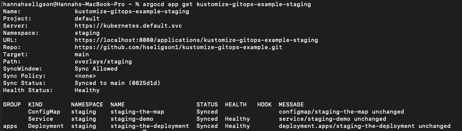 ArgoCD CLI Get App