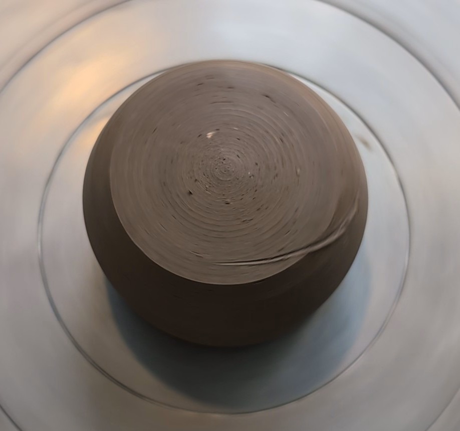 The scar left on the base after the cup dislodged