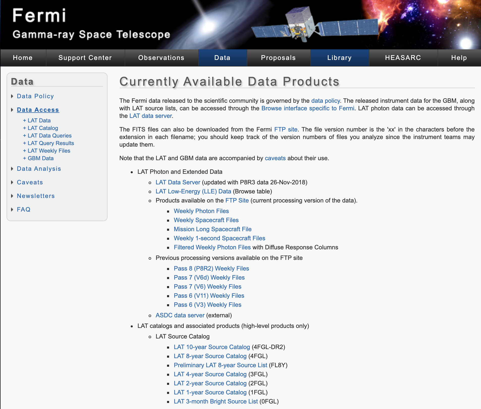 FSSC: Fermi Data » Analysis » Caveats