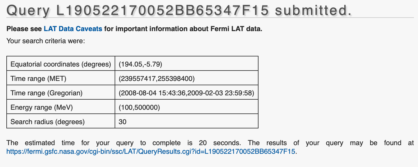 FSSC: Fermi Data » Analysis » Caveats