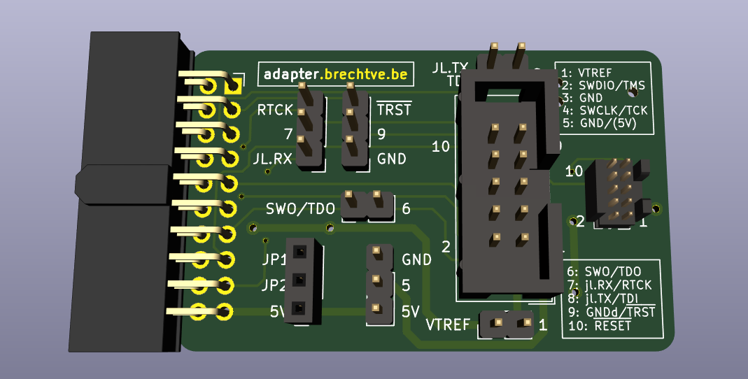 Front of the adapter board
