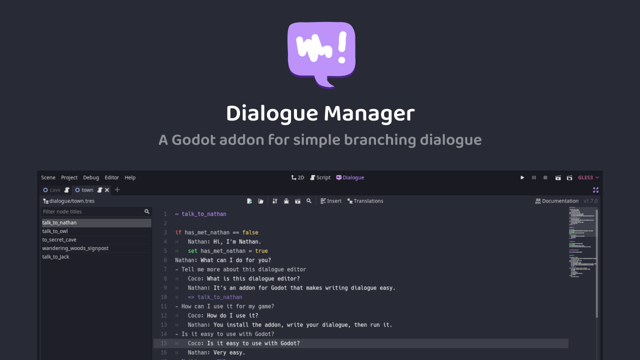 Dialogue Manager for Godot