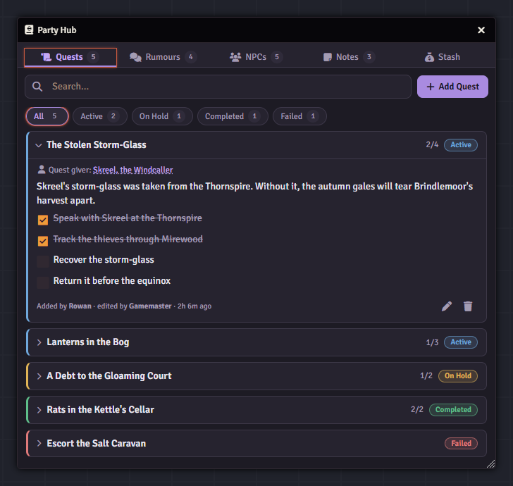 Player view
