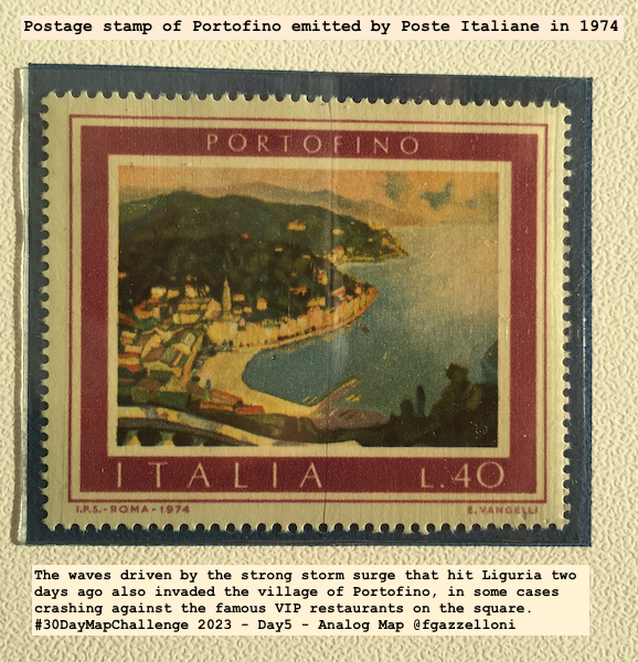 Day5 Analog Map: Portofino, Italy