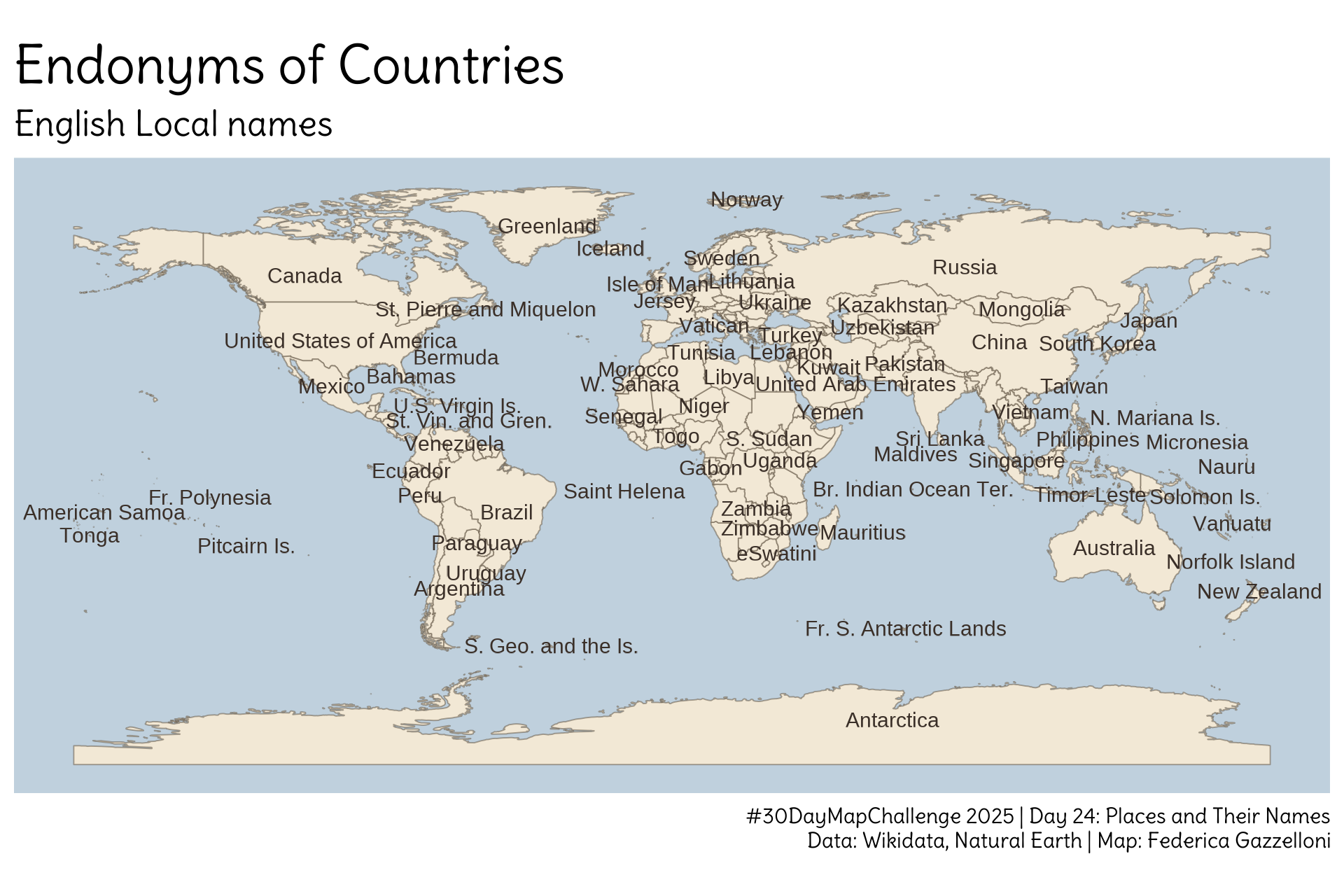 Places and their Names