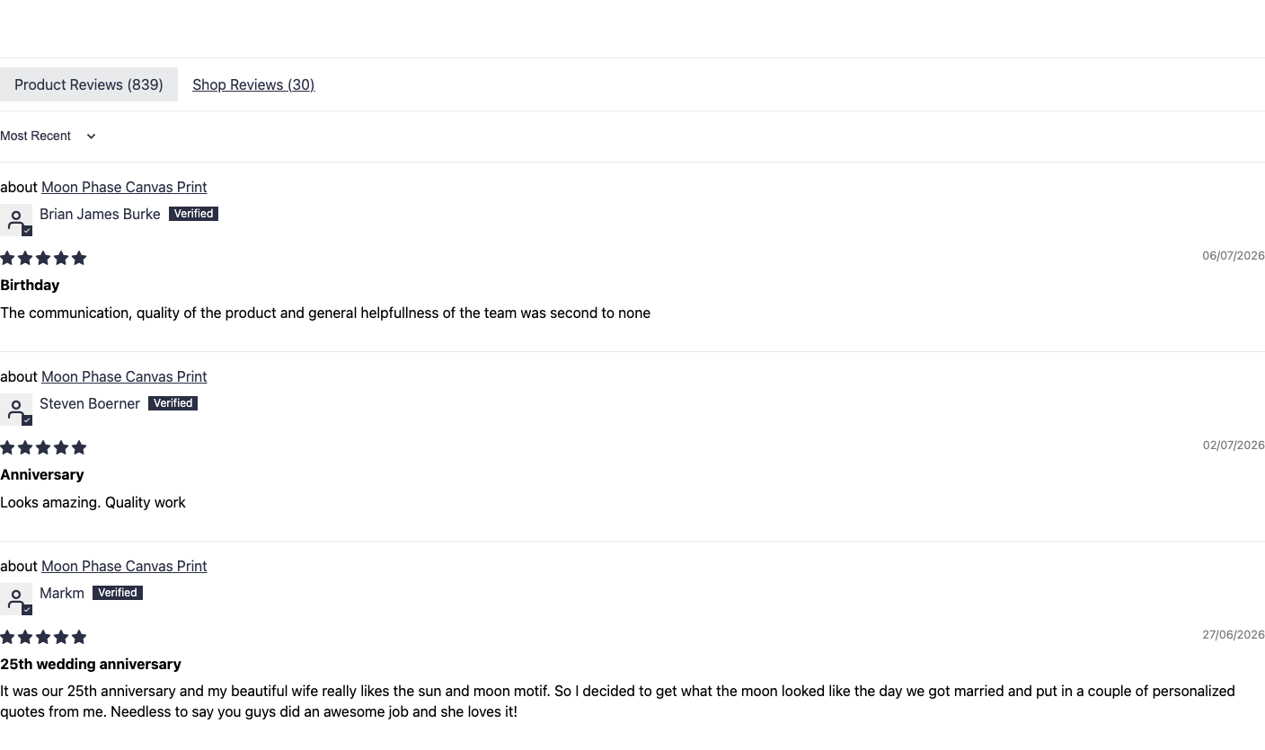 All Reviews Widget