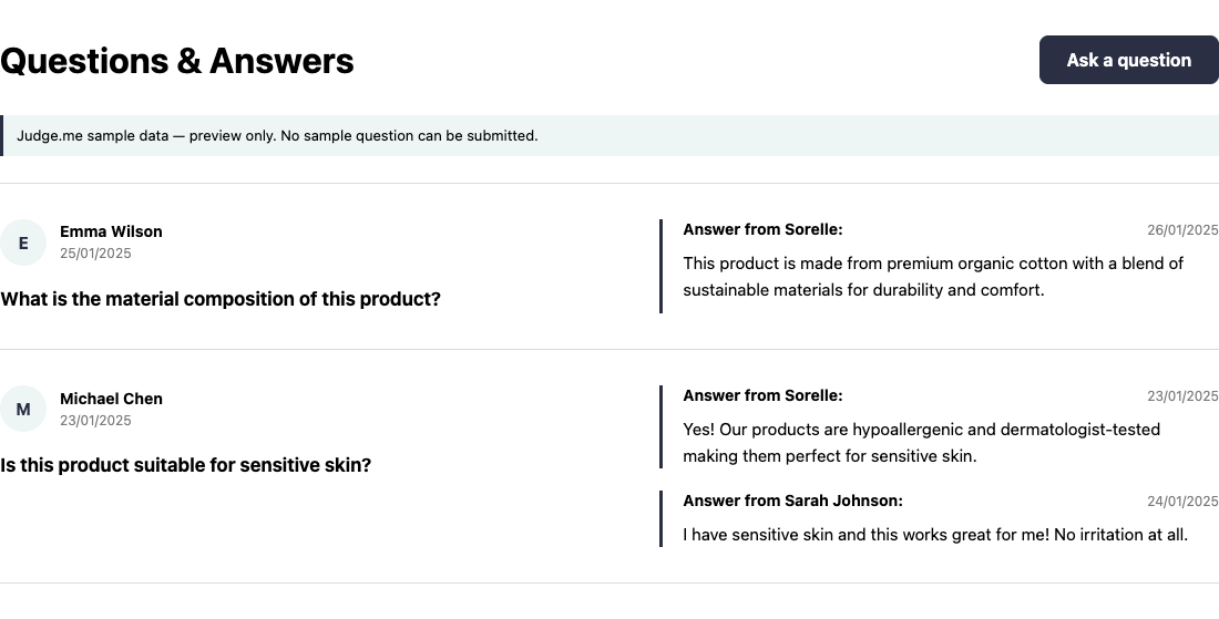Questions and Answers
