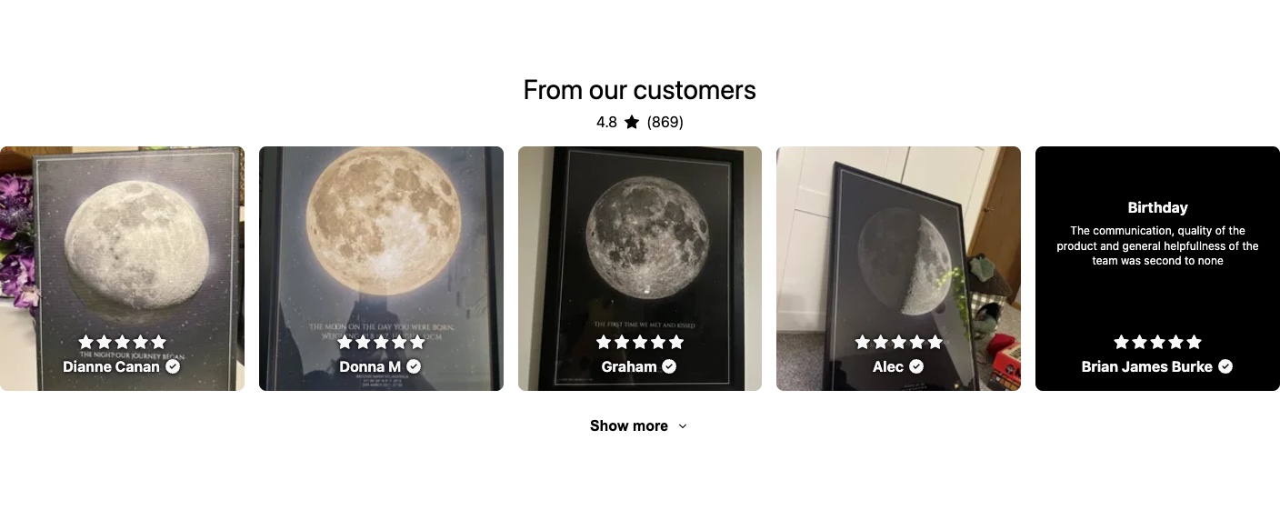 Reviews Grid