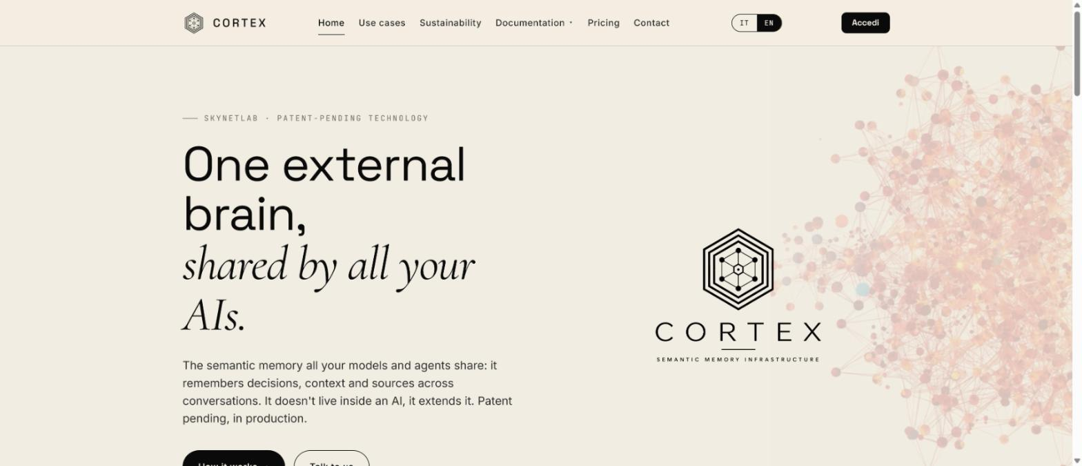 Cortex — one external brain, shared by all your AIs