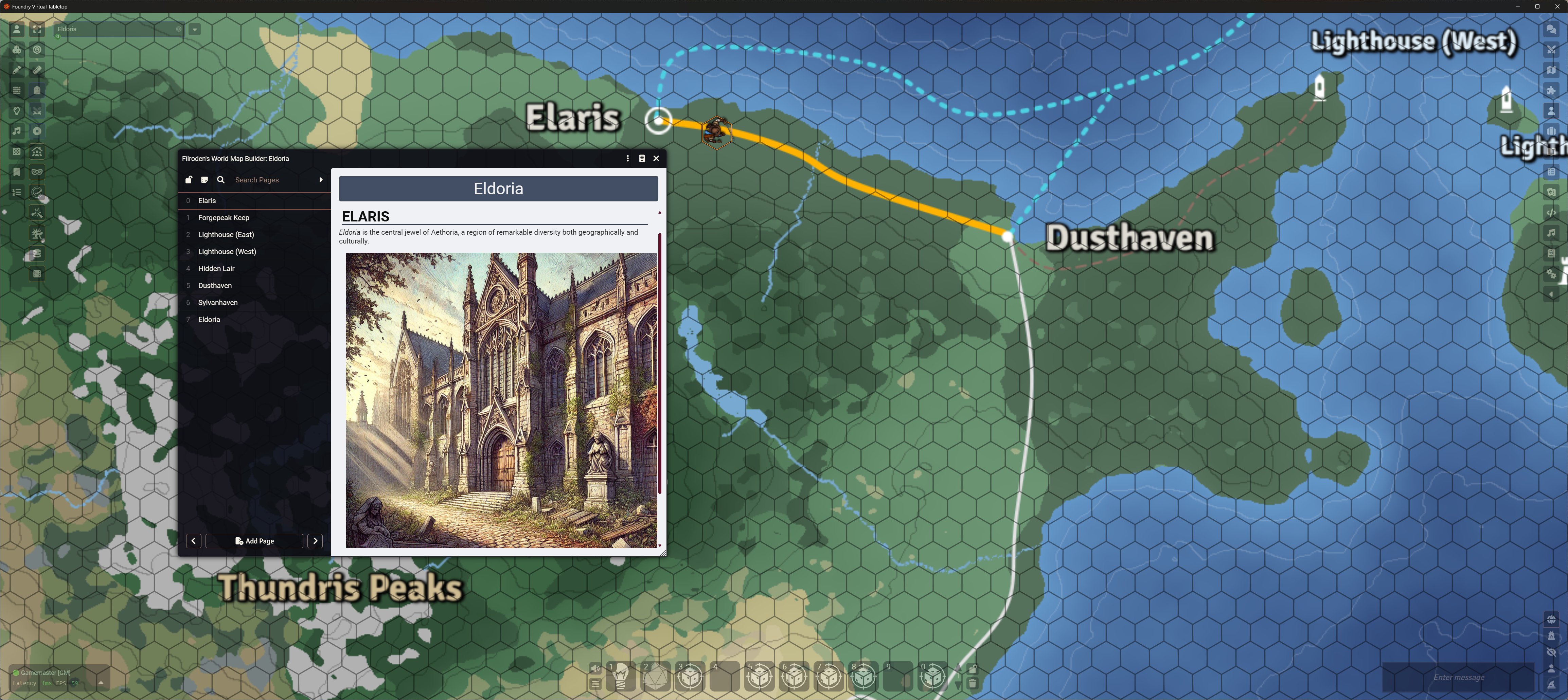 Exported Scene showing linked journal