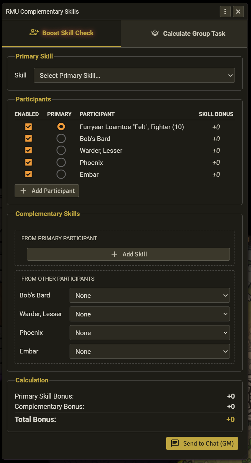 Group Task Calculator