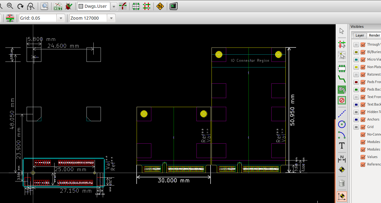 PCB footprint examples