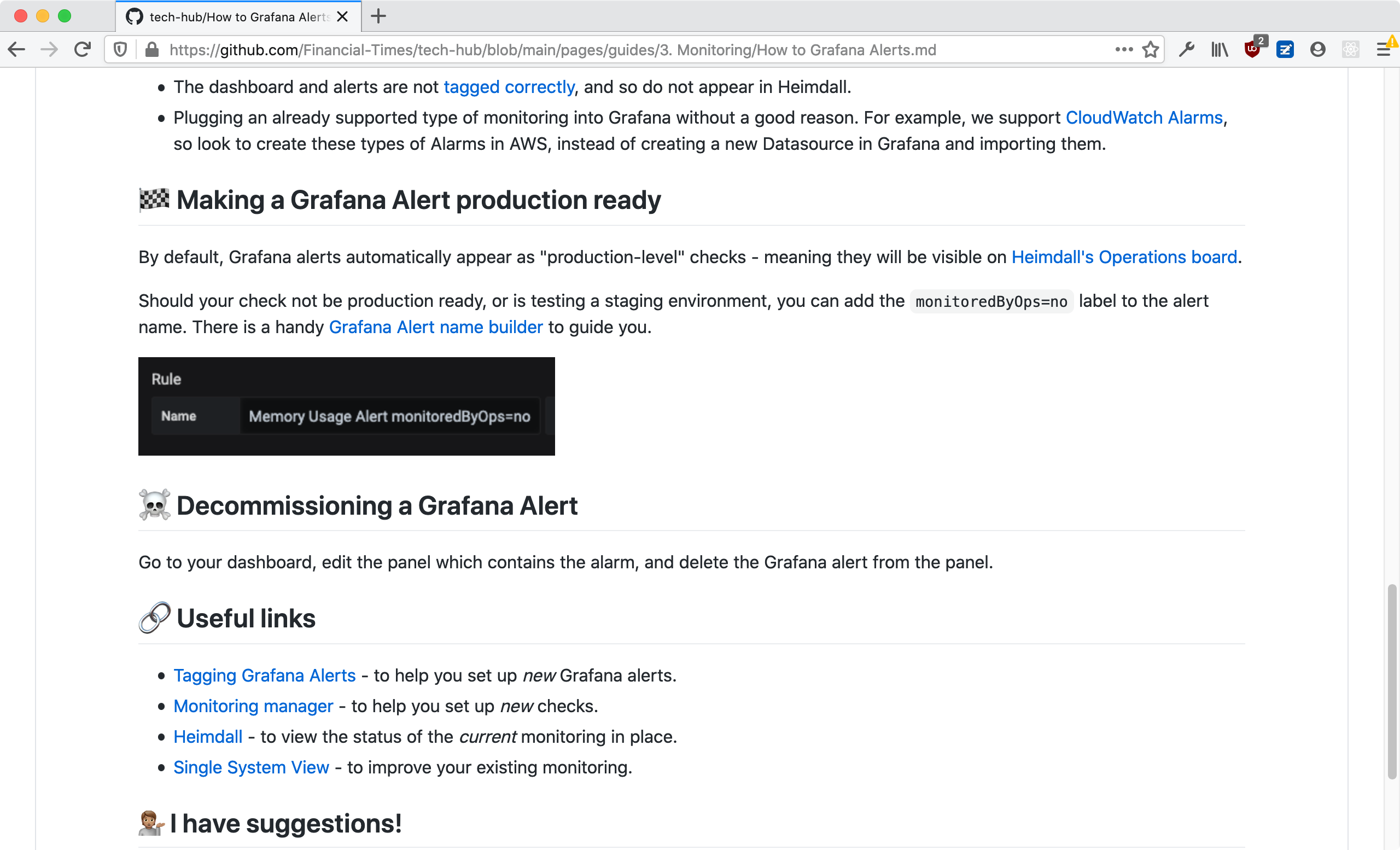 A page viewed on GitHub