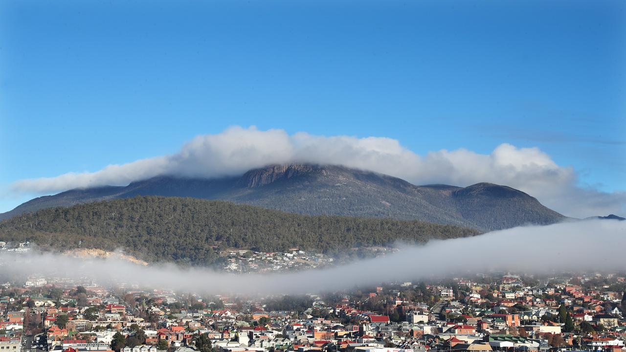 fog over hobart