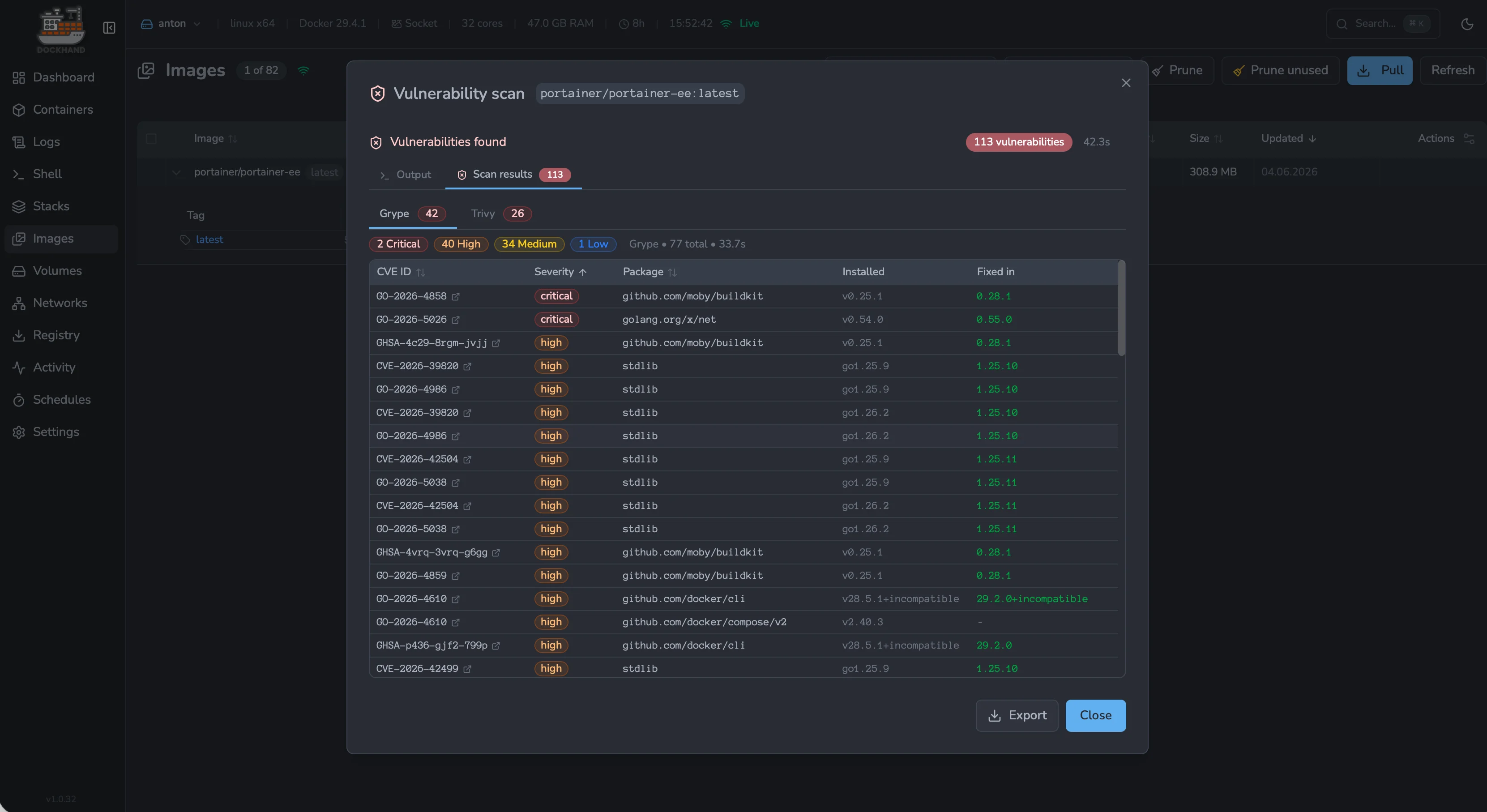 Vulnerability scanning
