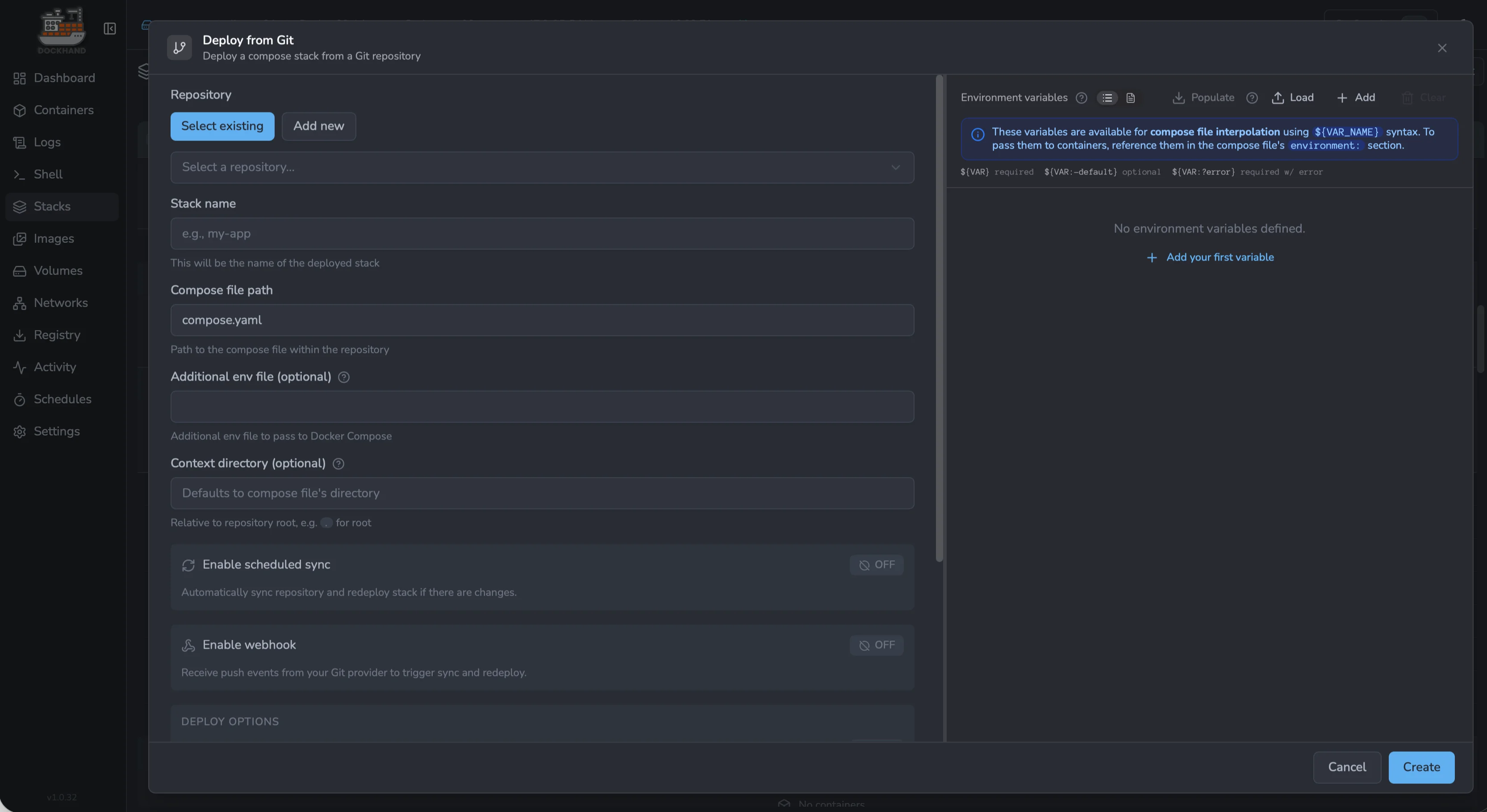 Deploy from Git
