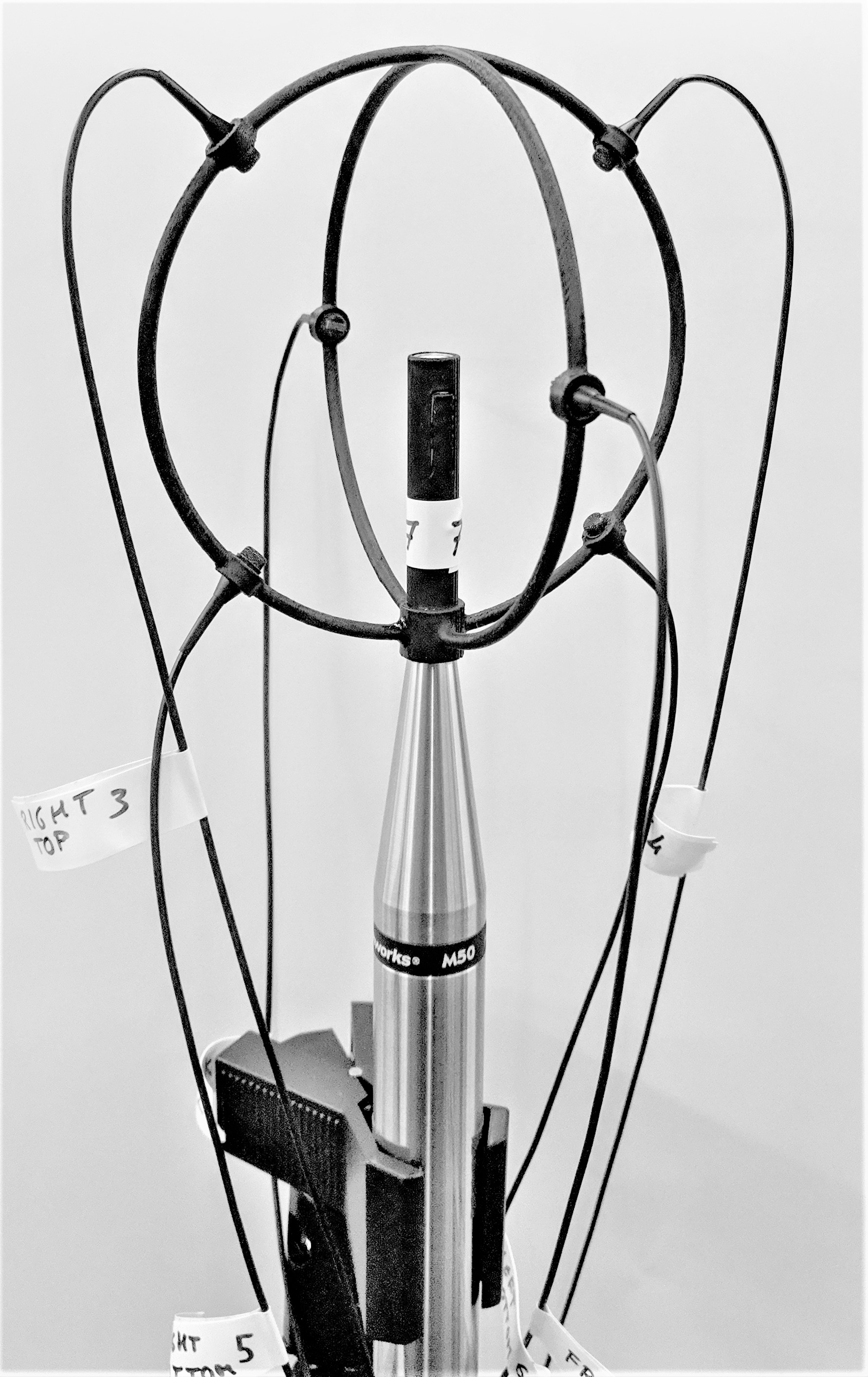 Depiction of the FRL Array with mounted microphones