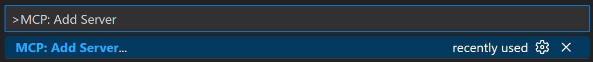 MCP: Add Server