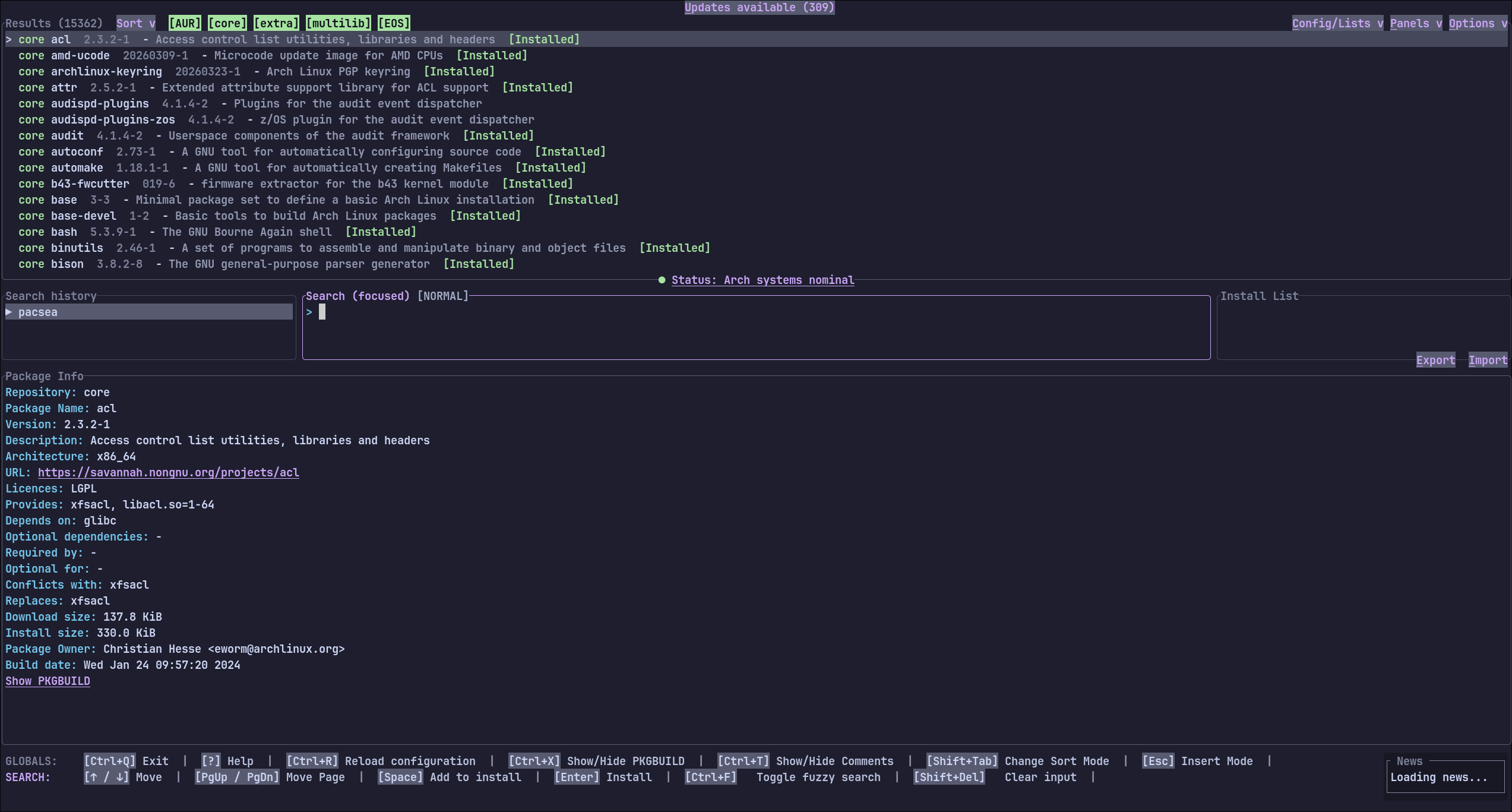 Main app view (v0.7.4)