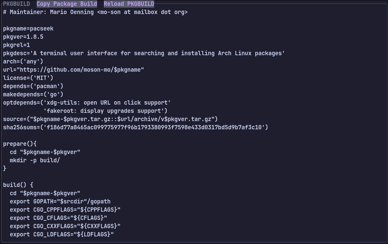 PKGBUILD preview (v0.4.1)