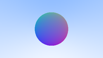 A darker sphere with color transitions