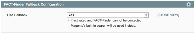 magento fact-finder extension configure access data