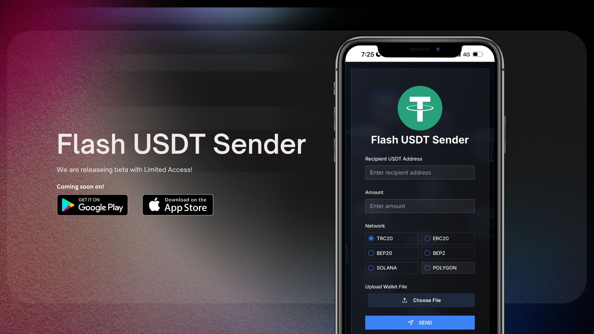 Flash USDT Sender Banner