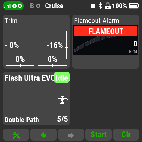 Flameout Alarm during a flameout
