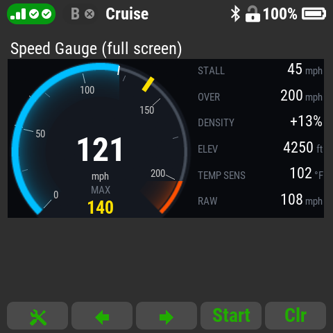Speed Gauge full screen