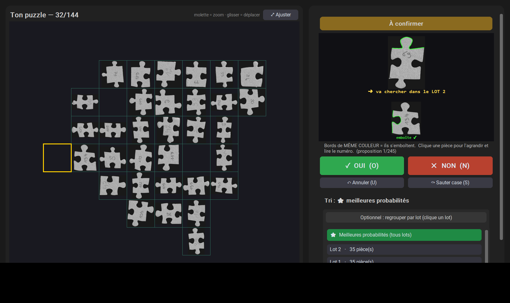Aperçu du projet Puzzle Solver