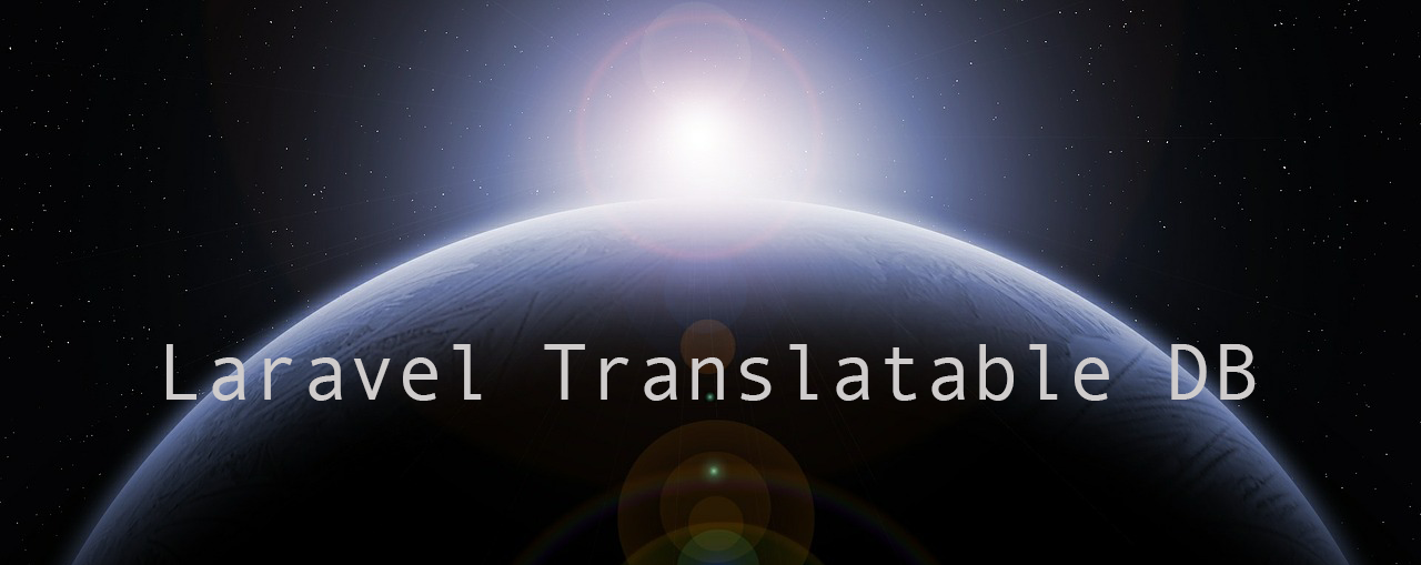 Laravel Translatable DB