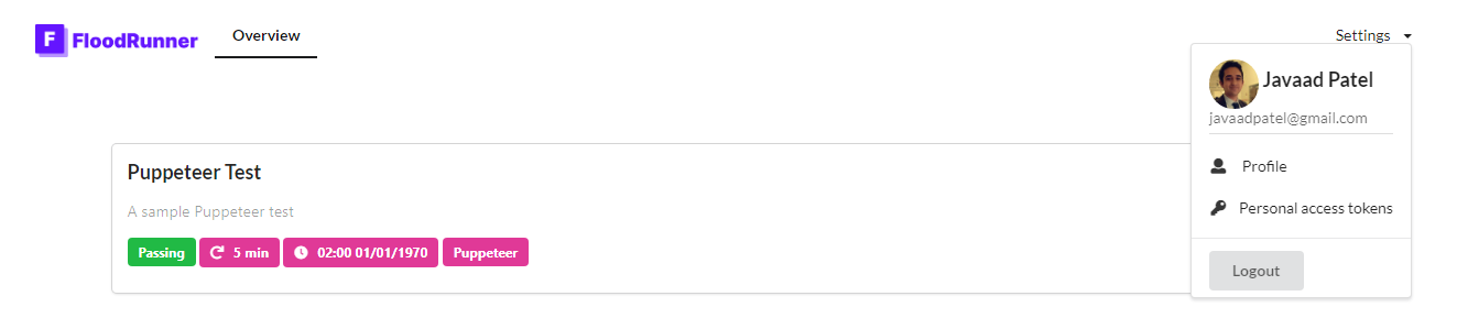 Settings Pane