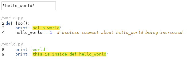 search "hello_world"