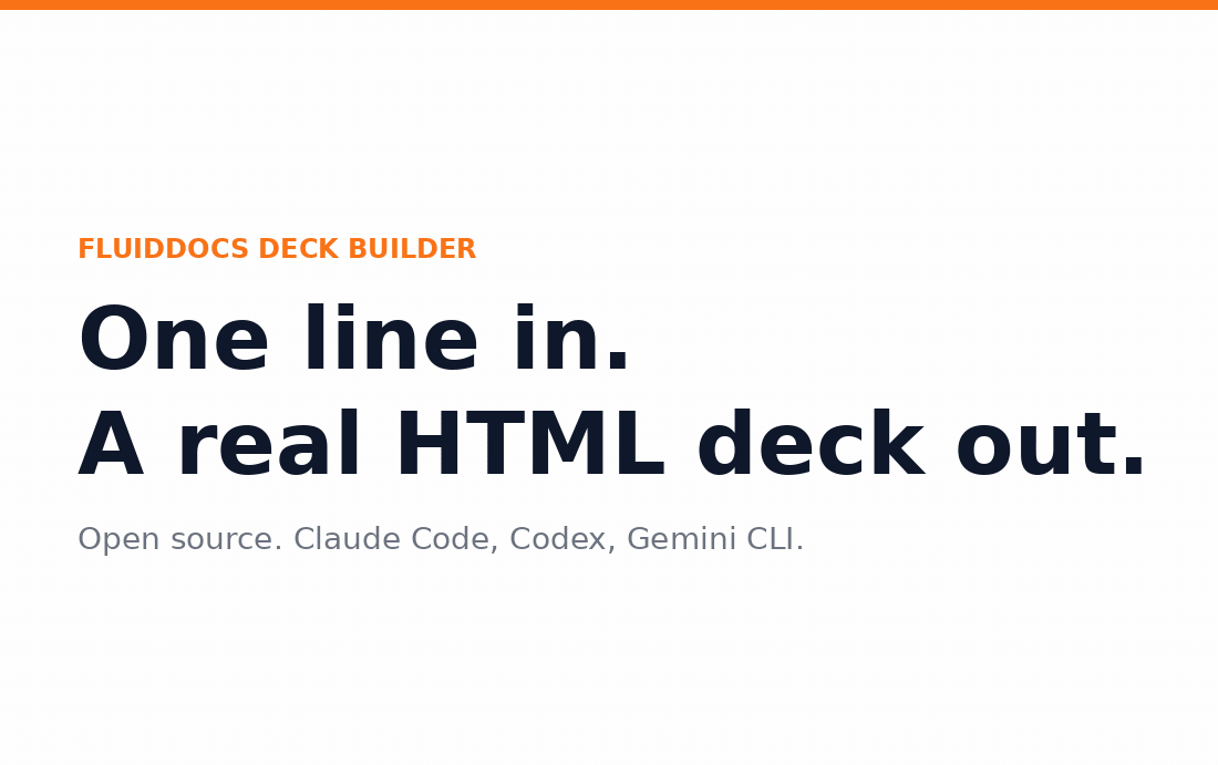 A one-line brief building an Airbnb-style pitch deck in a coding agent