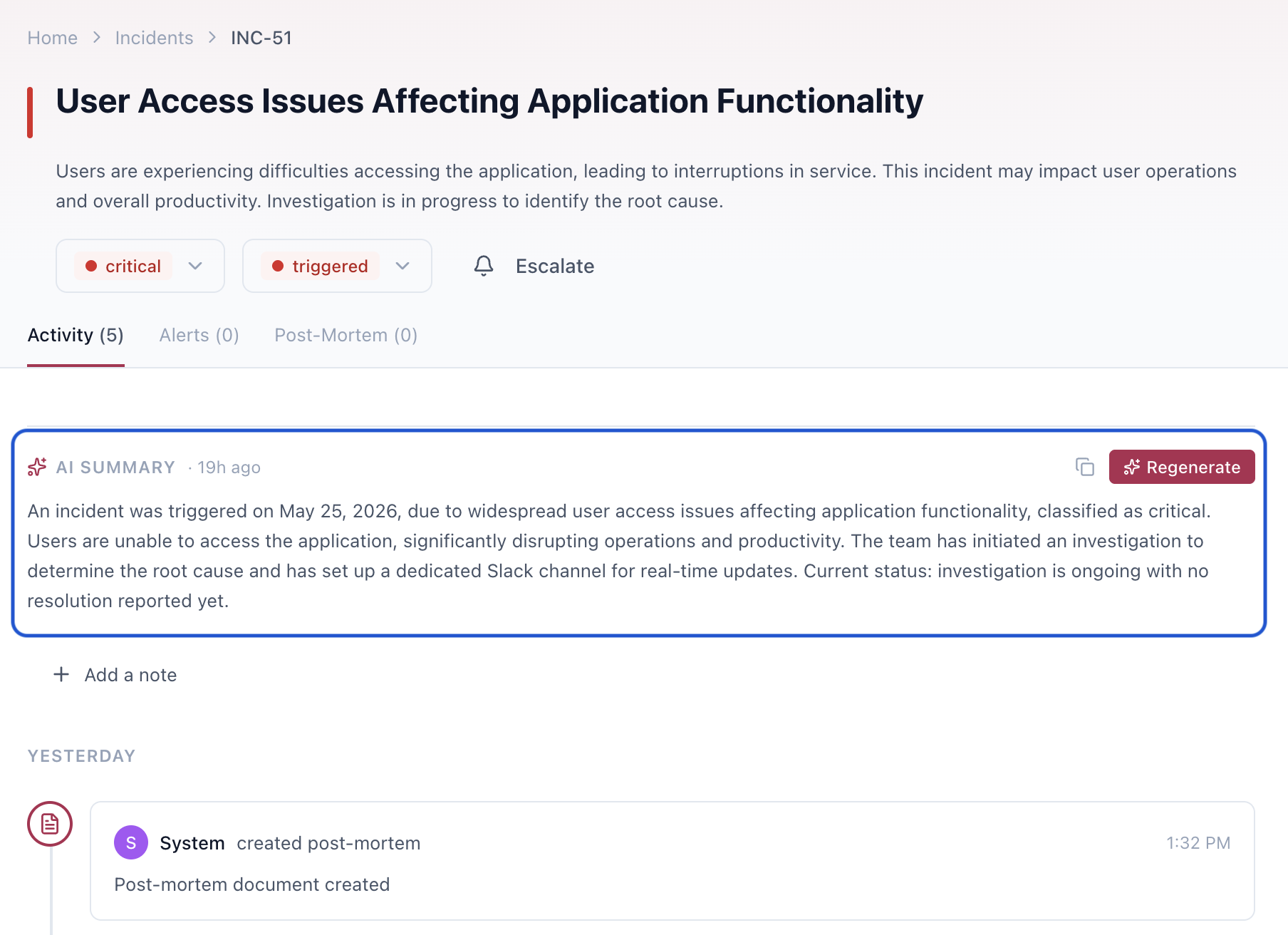 Fluidify Regen — AI assisted summaries