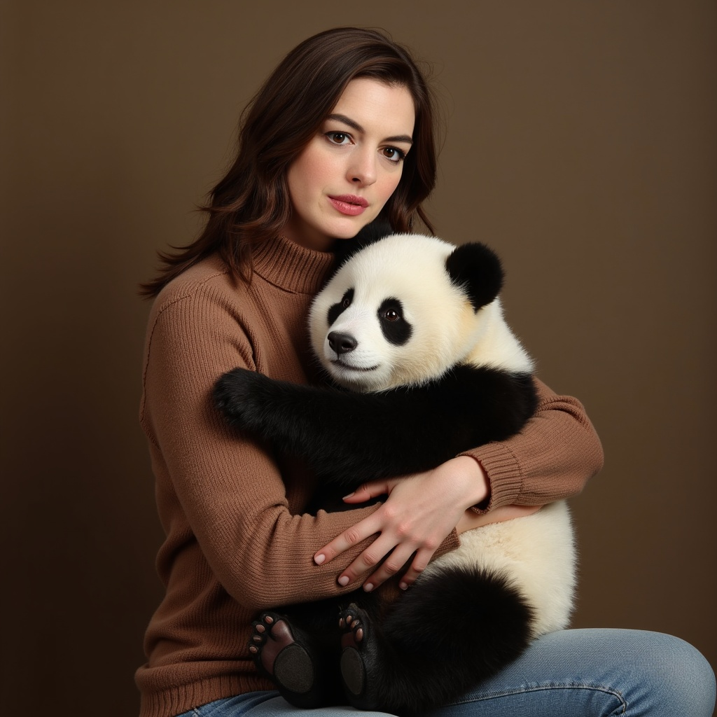 Cozy Portrait with Panda