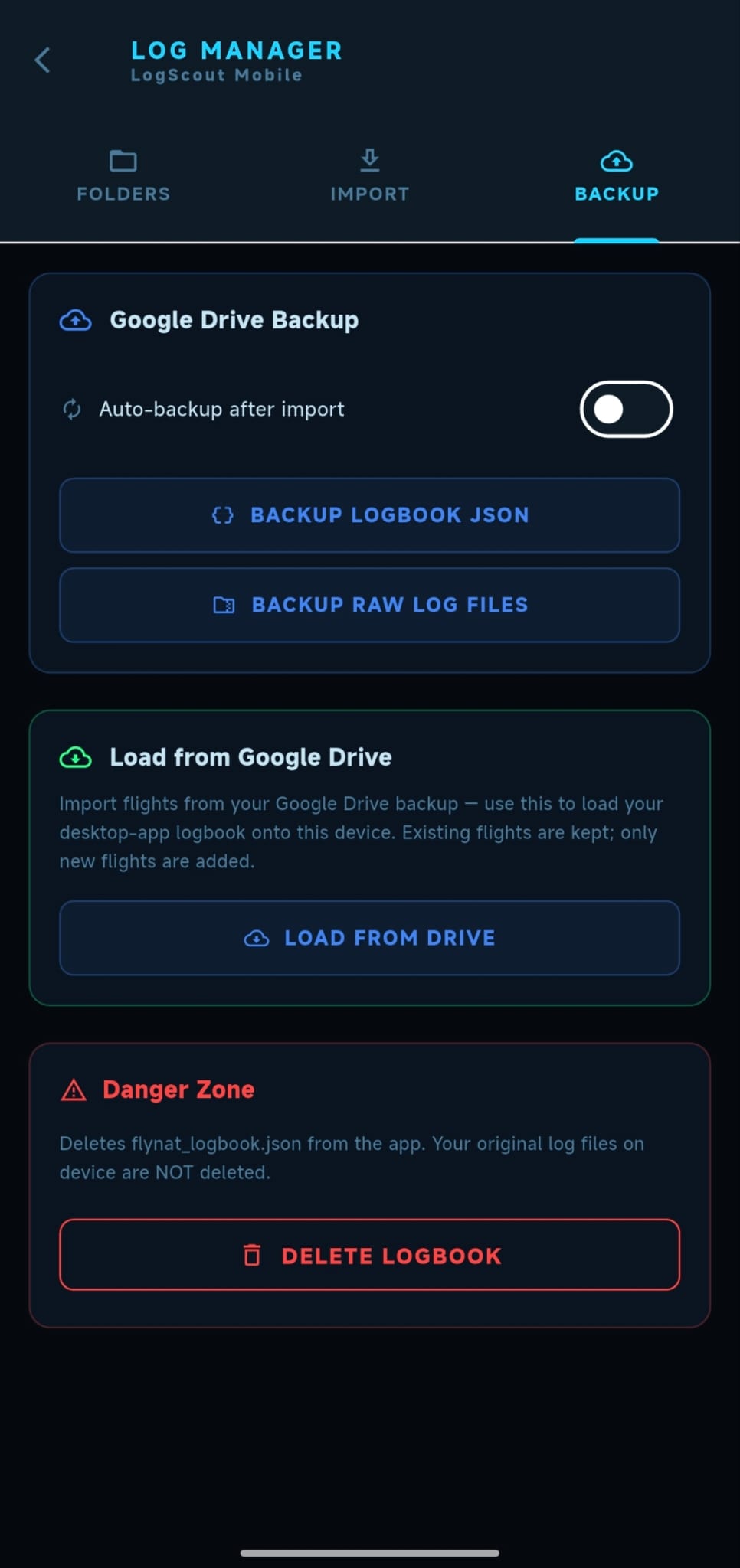 Log Manager Backup