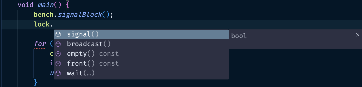 Code completion