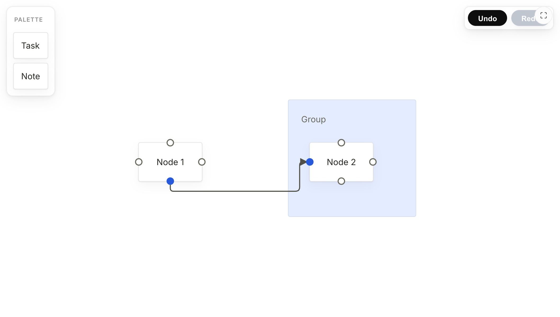 Managed Flow State example in light theme