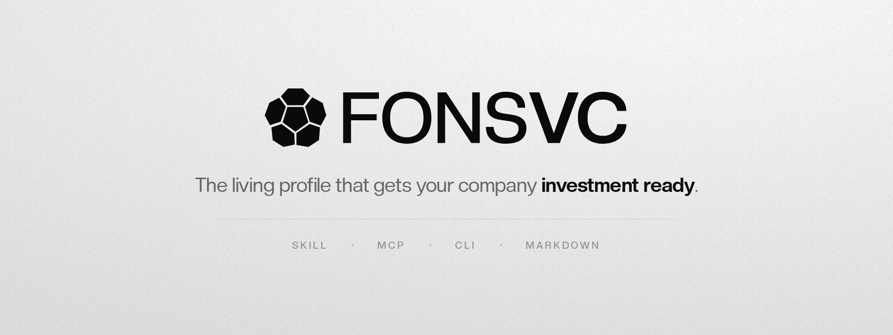 Fons — the living profile that gets your company investment ready