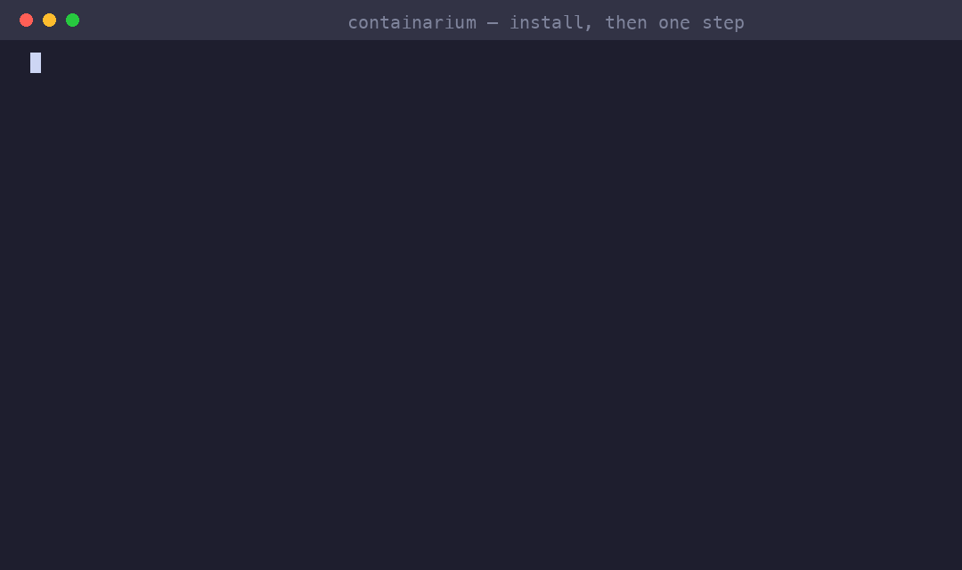 Containarium quickstart: one command turns a fresh box into SSH + a wired agent + a live HTTPS app