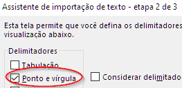 Ponto e vírgula