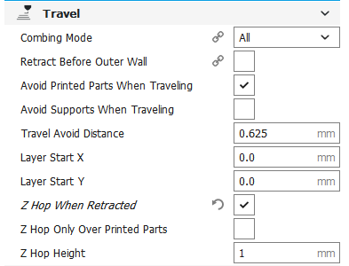 Printer Profile - Cura Settings