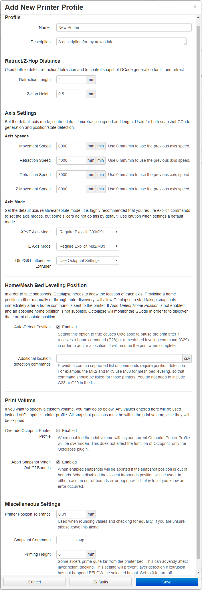 Printer Profiles · FormerLurker/Octolapse Wiki · GitHub